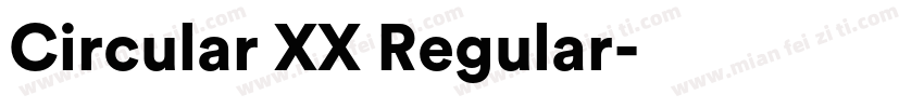 Circular XX Regular字体转换